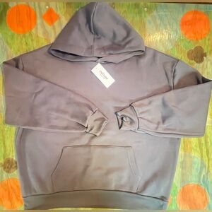 Refuge Athletic Mens Gray Hoodie Pullover Size Large pocket Polyester Cotton Ne
